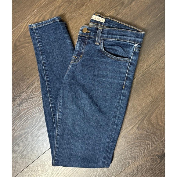 J Brand Denim - J Brand Jeans Skinny 30 Dark Aruba Wash Size 26 Low Rise Stretch Denim